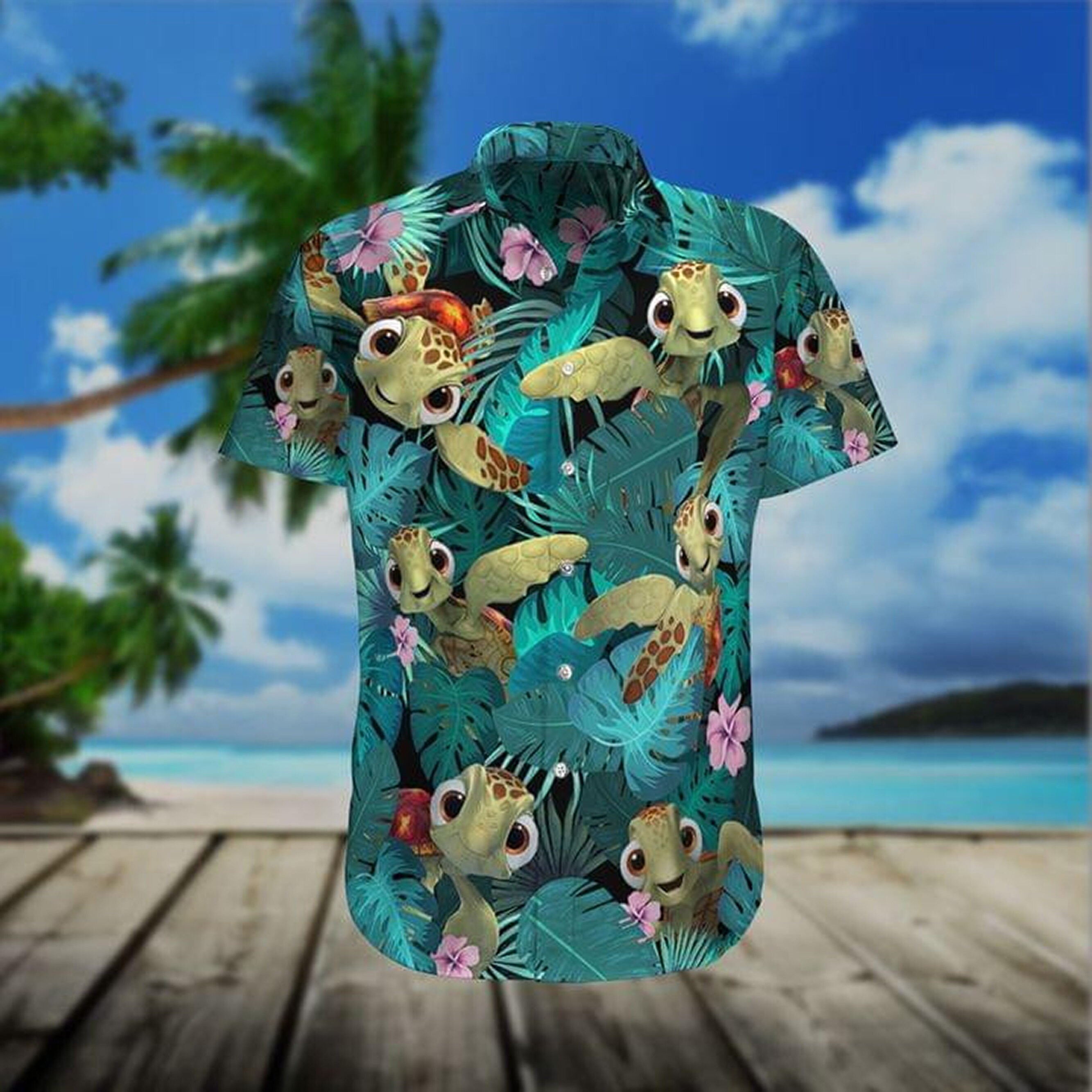 Awesome Turtle Hawaii Shirt ShortSleeve Hawaiian Aloha Etsy