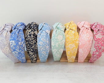 Liberty of London Top Knot Headband: Floral Knotted Headband