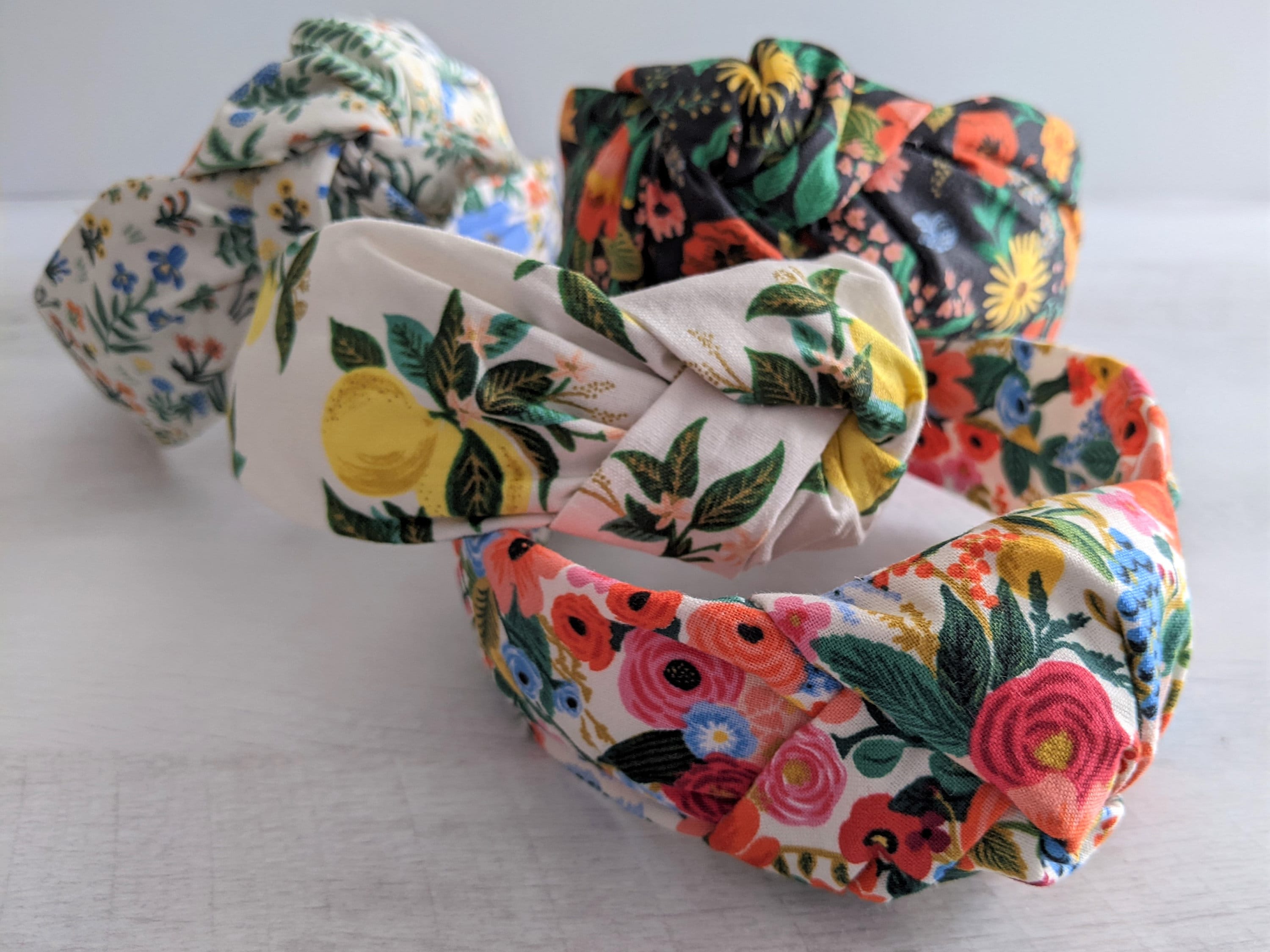 Rifle Paper Co. Floral Top Knot Headband: Women display picture 2