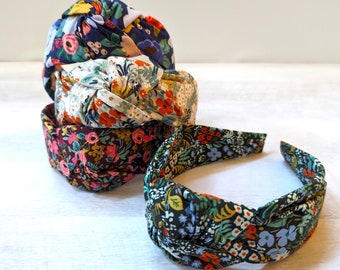 Rifle Paper Co Floral Top Knot Headband: Women's Wide Headband