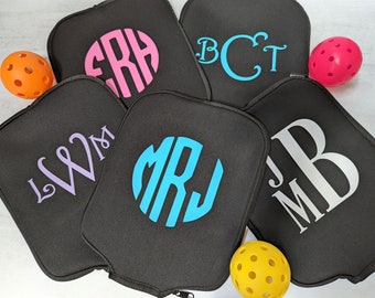 Custom Pickleball Paddle Cover | Personalized Paddle Cover | Monogrammed Pickleball Bag | Pickleball Gift