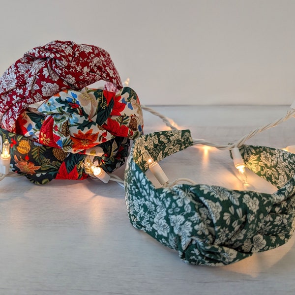 Top Knot Headband | Rifle Paper Co | Liberty of London | Christmas | Holiday | Christmas Headband | Hair Accessories | Gift for Her