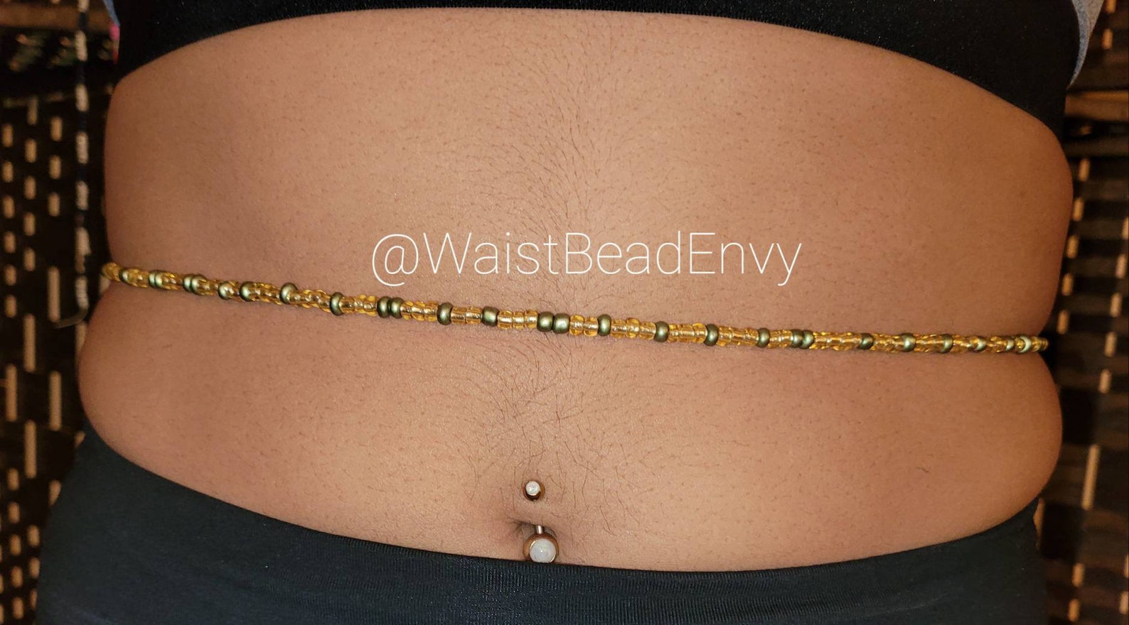 Golden Goddess Waist Beads Gold & Bronze Waist Beads Beaded Chain Fitness Beads Waist Trainer Etsy