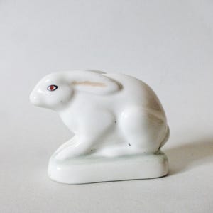 Vintage Aquincum Porcelain Bunny Figurine - Hungarian Collectible