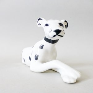 Vintage Hand-Painted Porcelain Dalmatian Dog Figurine