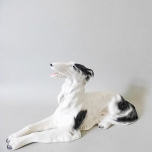 Antique greyhound porcelain dog  figurine,Large greyhound statue FREE SHIPPING WORLDWIDE