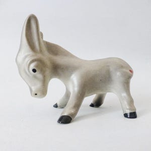 Porcelain donkey baby,Vintage animal figurine,cute donkey FREE SHIPPING WORLDWIDE