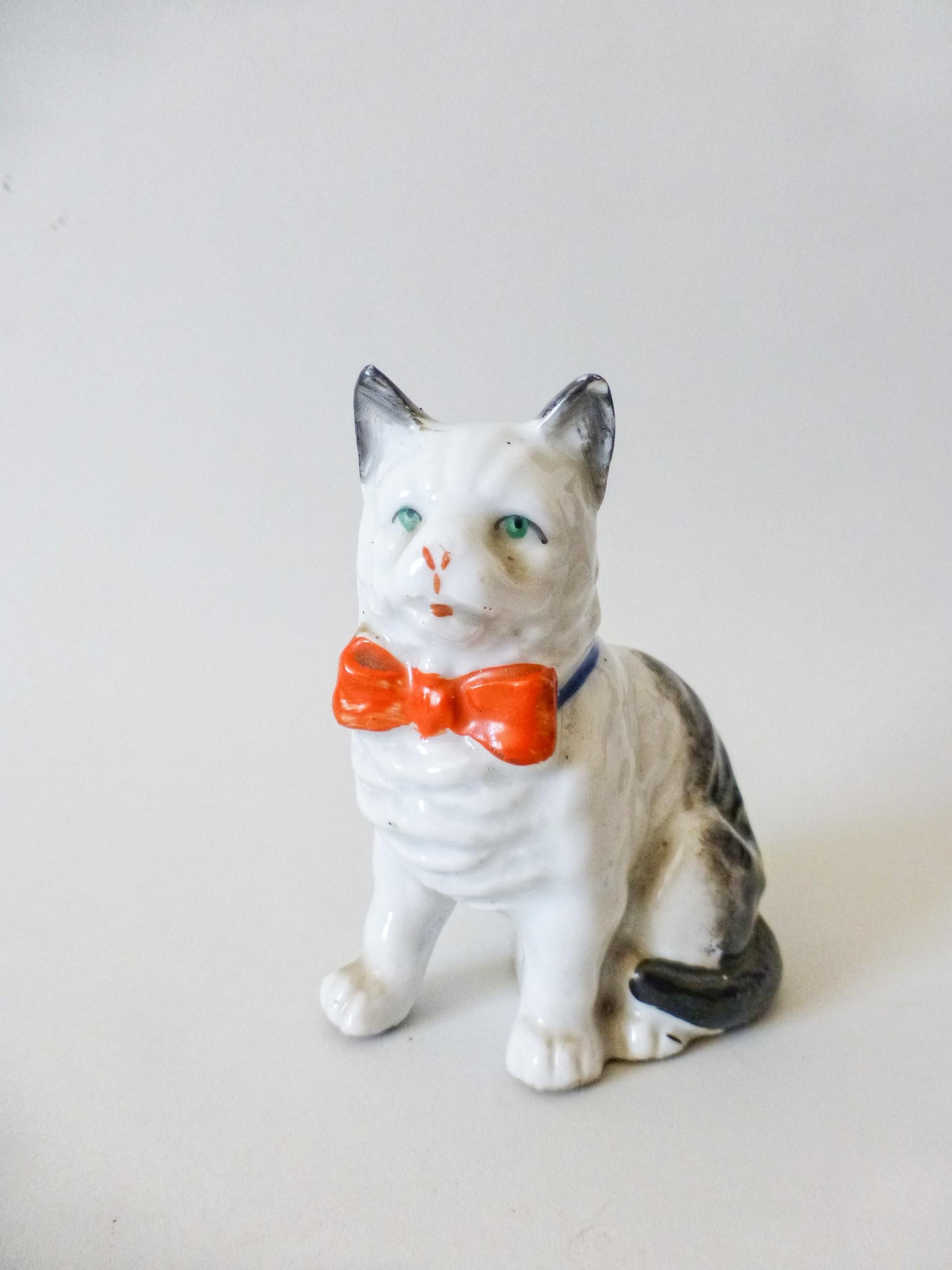 Vintage cat figurine - Etsy 日本