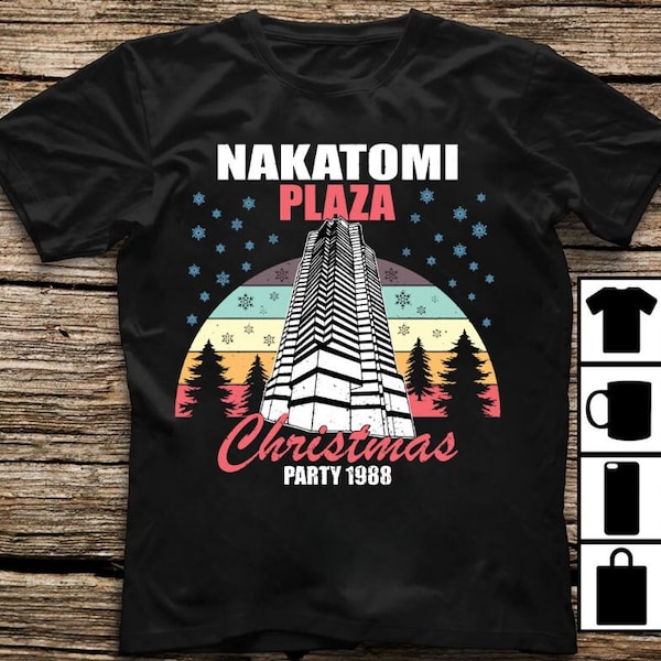 Nakatomi Plaza Christmas Party 1988 Funny Xmas Vintage Cool Tshirt Sweatshirt Gifts Tee Shirts For Men And Women