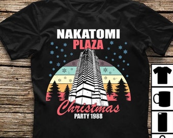 Nakatomi Plaza Christmas Party 1988 Funny Xmas Vintage Cool Tshirt Sweatshirt Gifts Tee Shirts For Men And Women