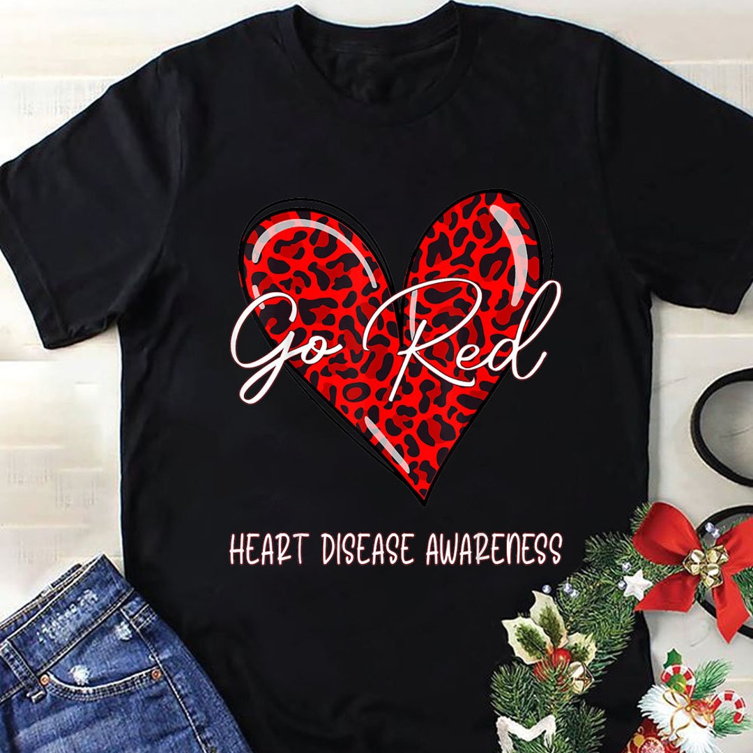 Go red t shirts for heart disease sales