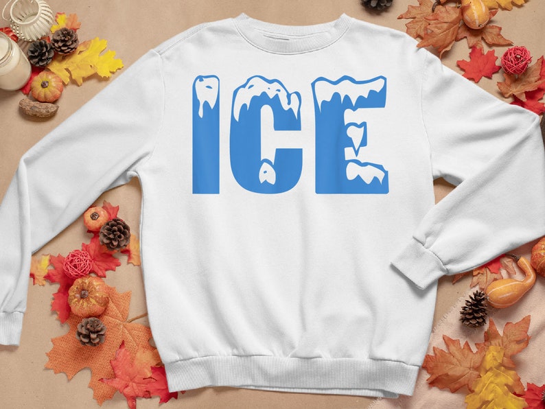 Halloween Costumes Sweatshirt Halloween Sweatshirt Ice Ice image 1