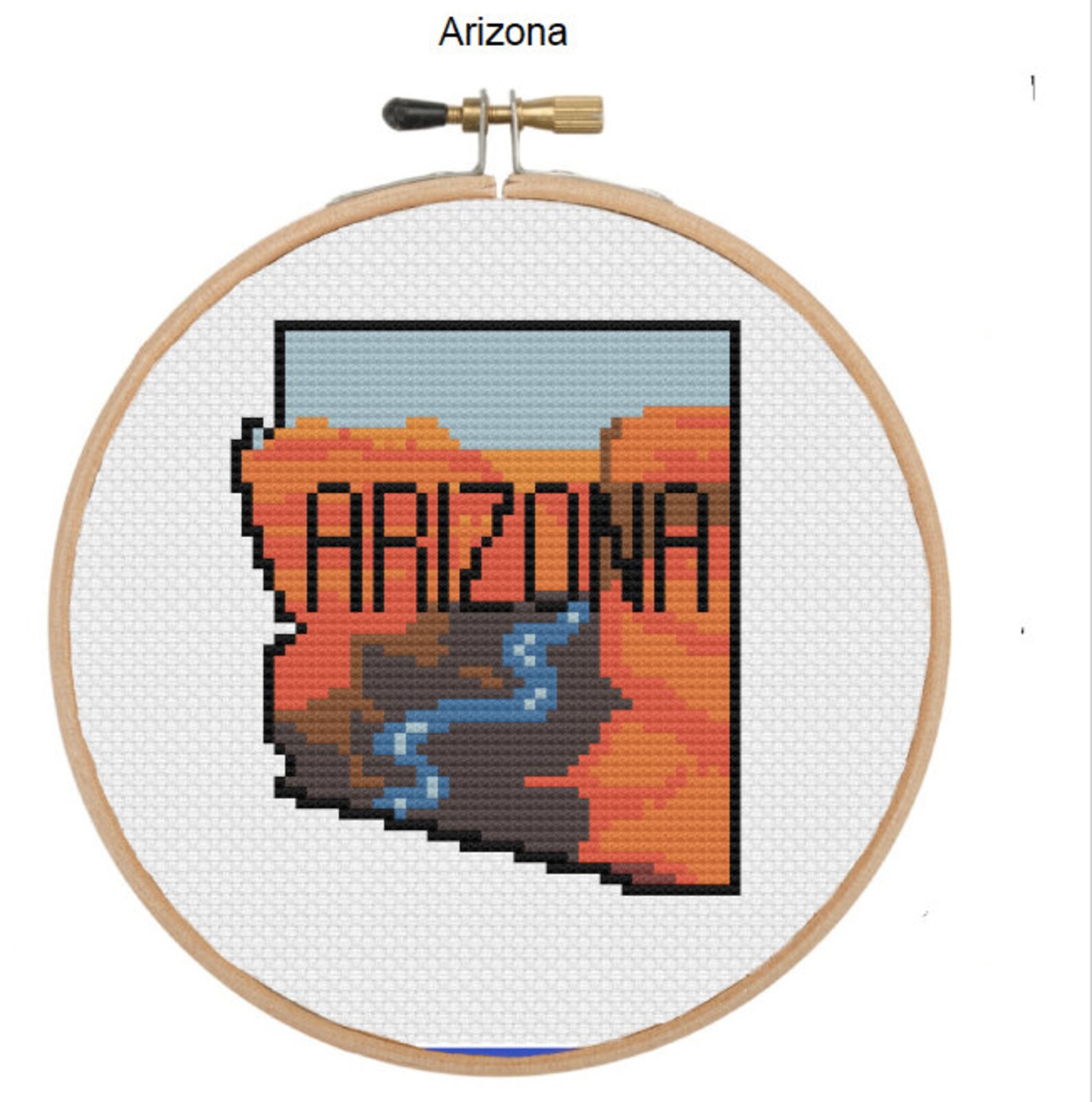Arizona Grand Canyon Cross Stitch Pattern Etsy