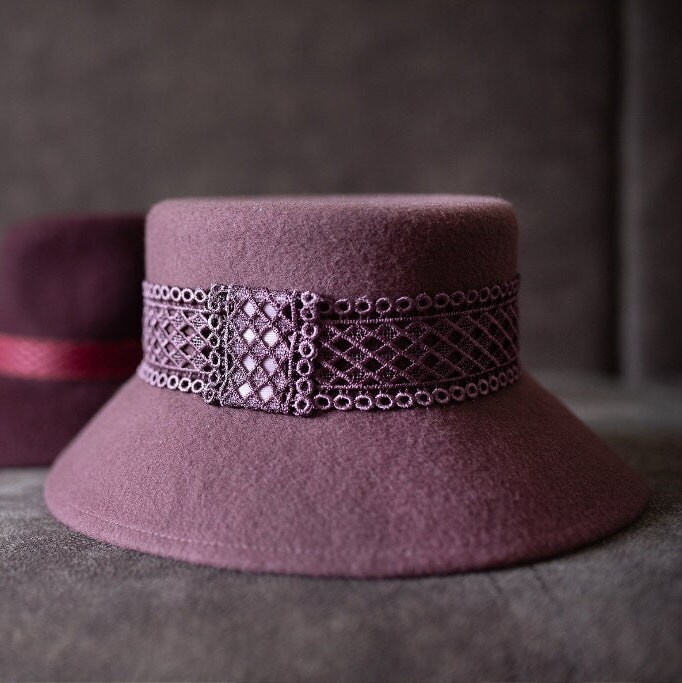 Felt Medium Brim Hat Fashionable and 