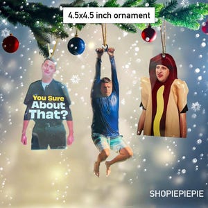 Ich denke, Sie sollten Ornament verlassen, Tim Robinson, ITYSL, Zip Line, Itysl Zipline Ornament, lustige Gag-Geschenke, Zipline Ornament