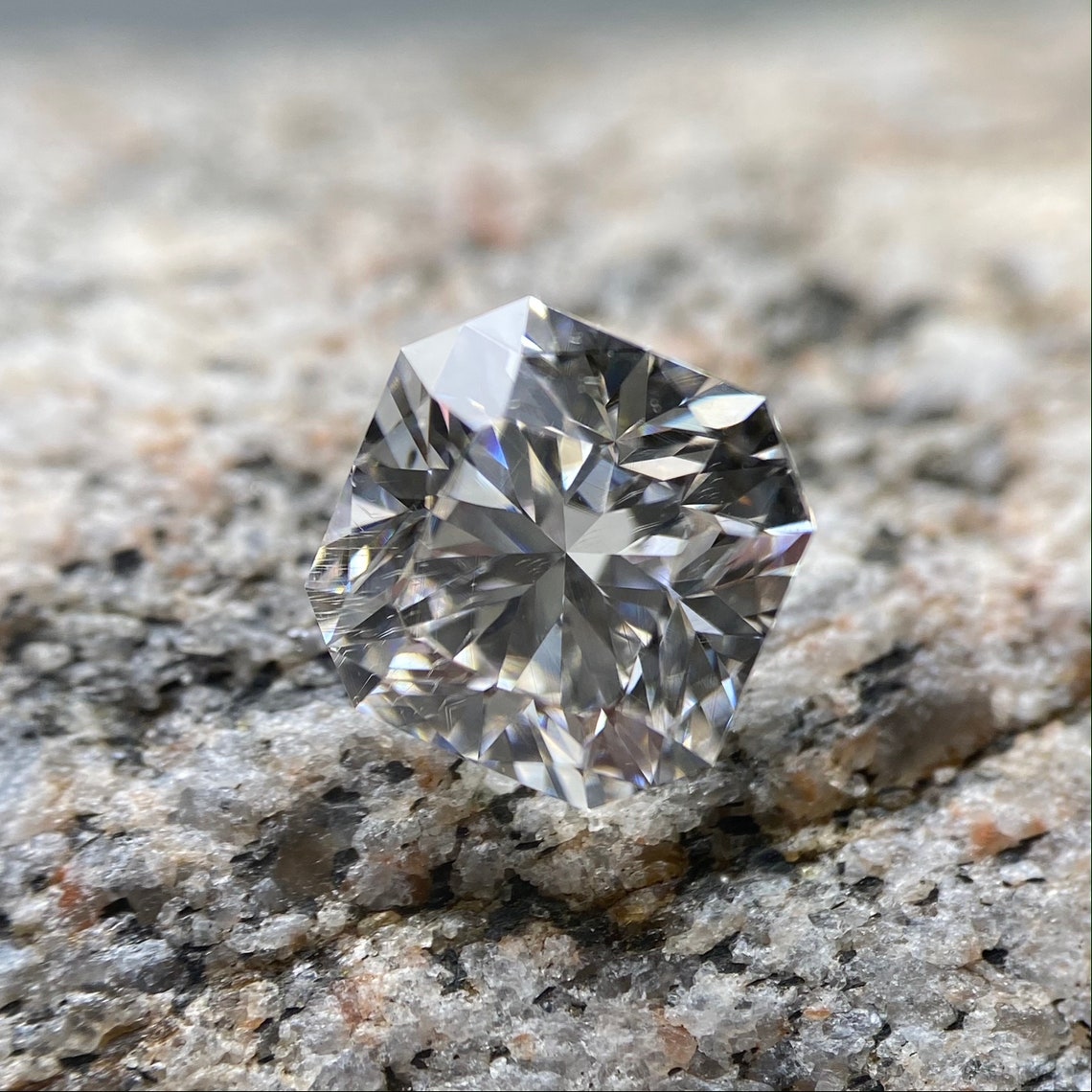 Cut Corner Square Diamond 1.20CT 100 Natural Diamond/Heart Etsy