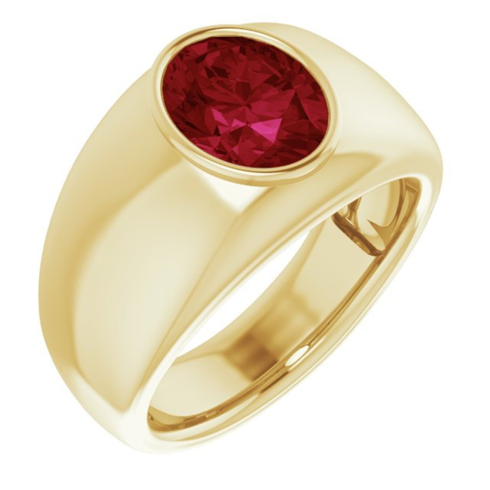 Ruby mens ring natural earth mined ruby 1.50ct oval ruby ring | Etsy