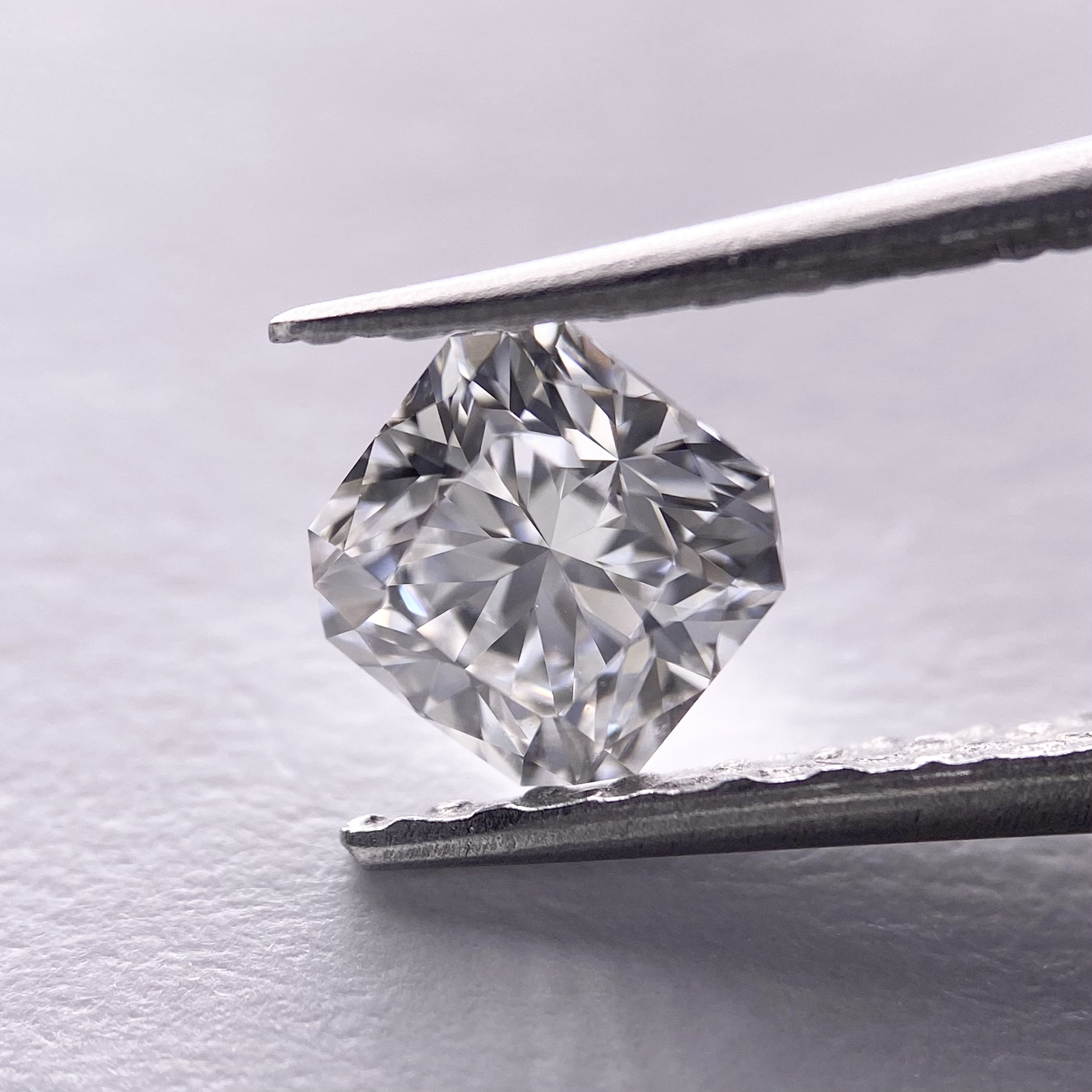Cut Corner Square Diamond 0.61CT 100 Natural Diamond/hearts Etsy UK