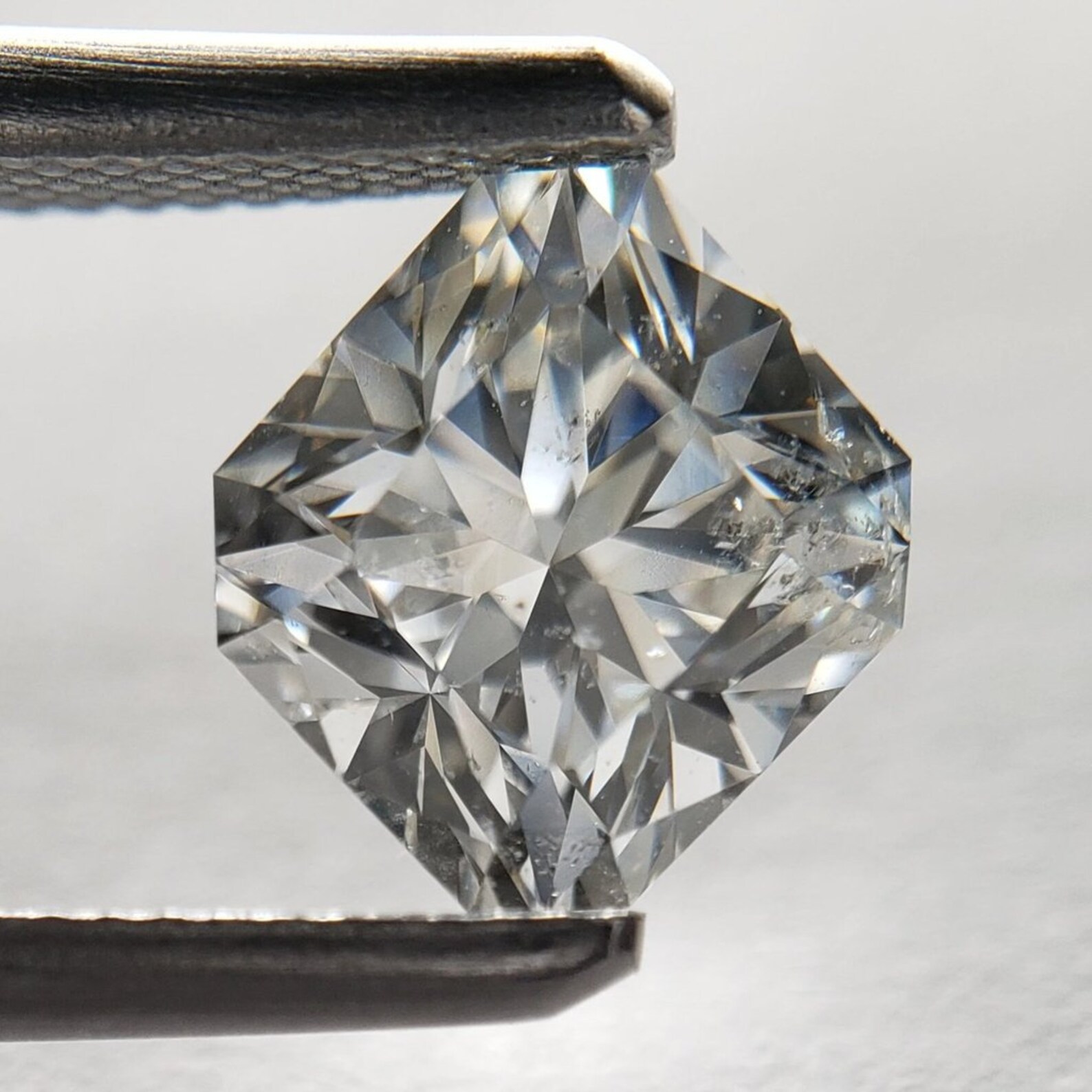 Cut Corner Square Diamond 1.01CT 100 Natural Diamond/hearts Etsy UK