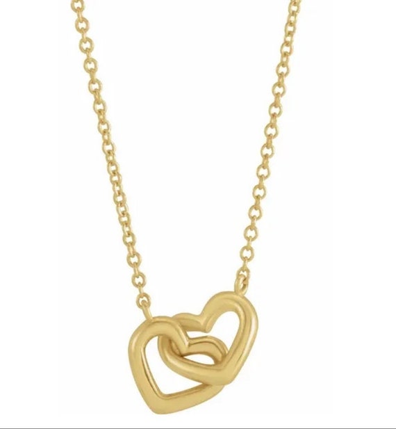 Heart Necklace / Interlocking Heart 
