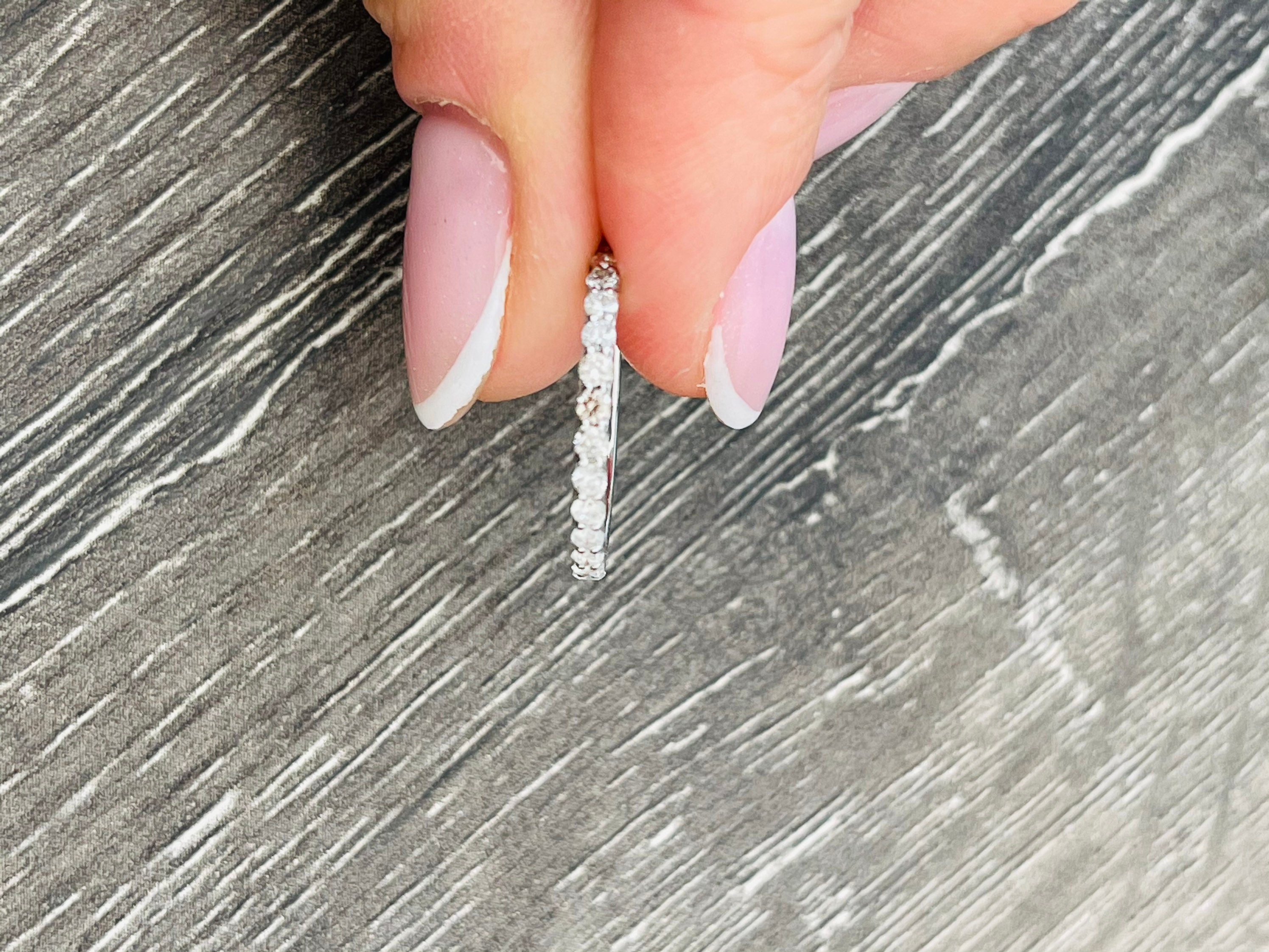 Salt Pepper Eternity Ring Gray Diamond Ring/0.75ct Salt Pepper Etsy