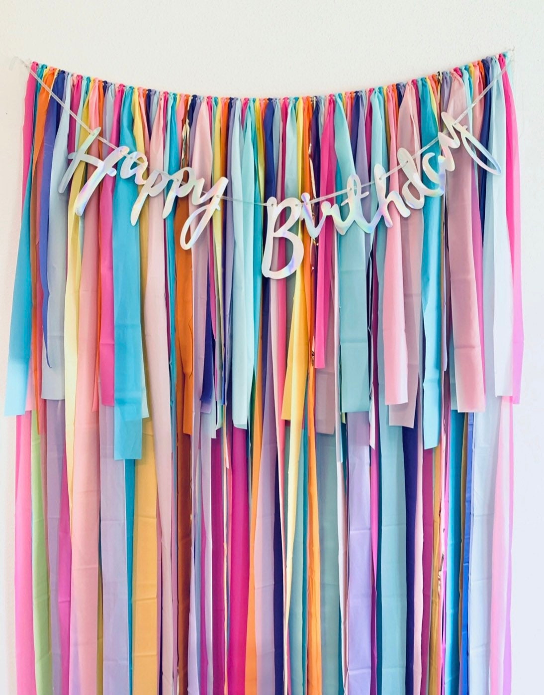 Fringe Backdrop Fringe Decorations Party Decor Birthday Etsy