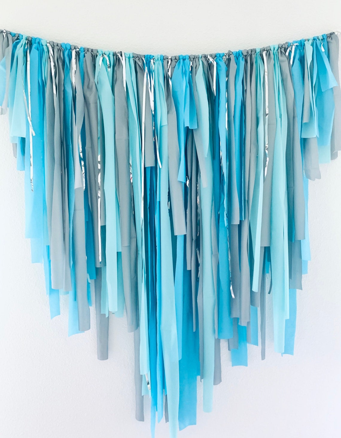 Fringe Backdrop Blue Fringe Fringe Decorations Party Etsy