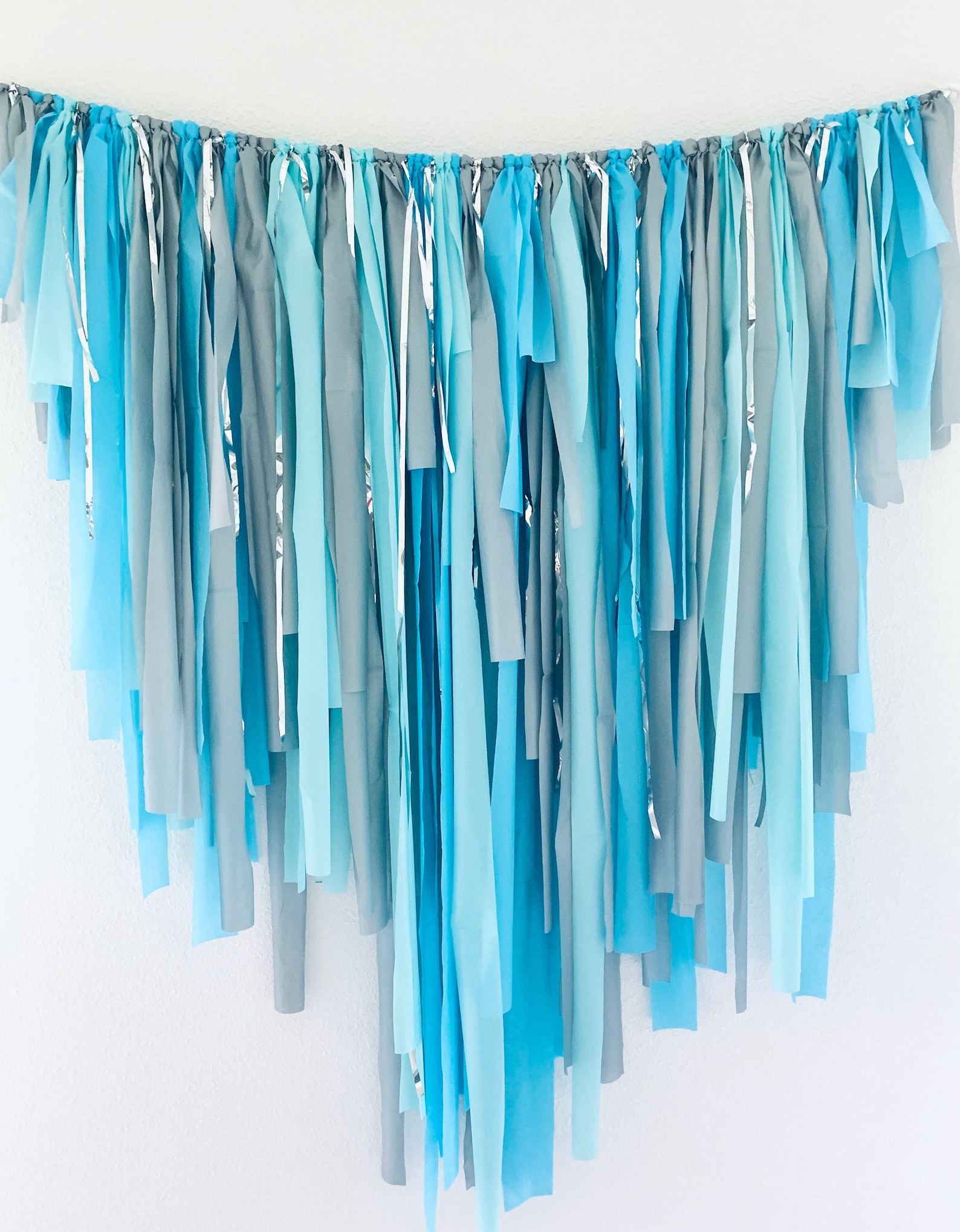 Fringe Backdrop Blue Fringe Fringe Decorations Party Etsy