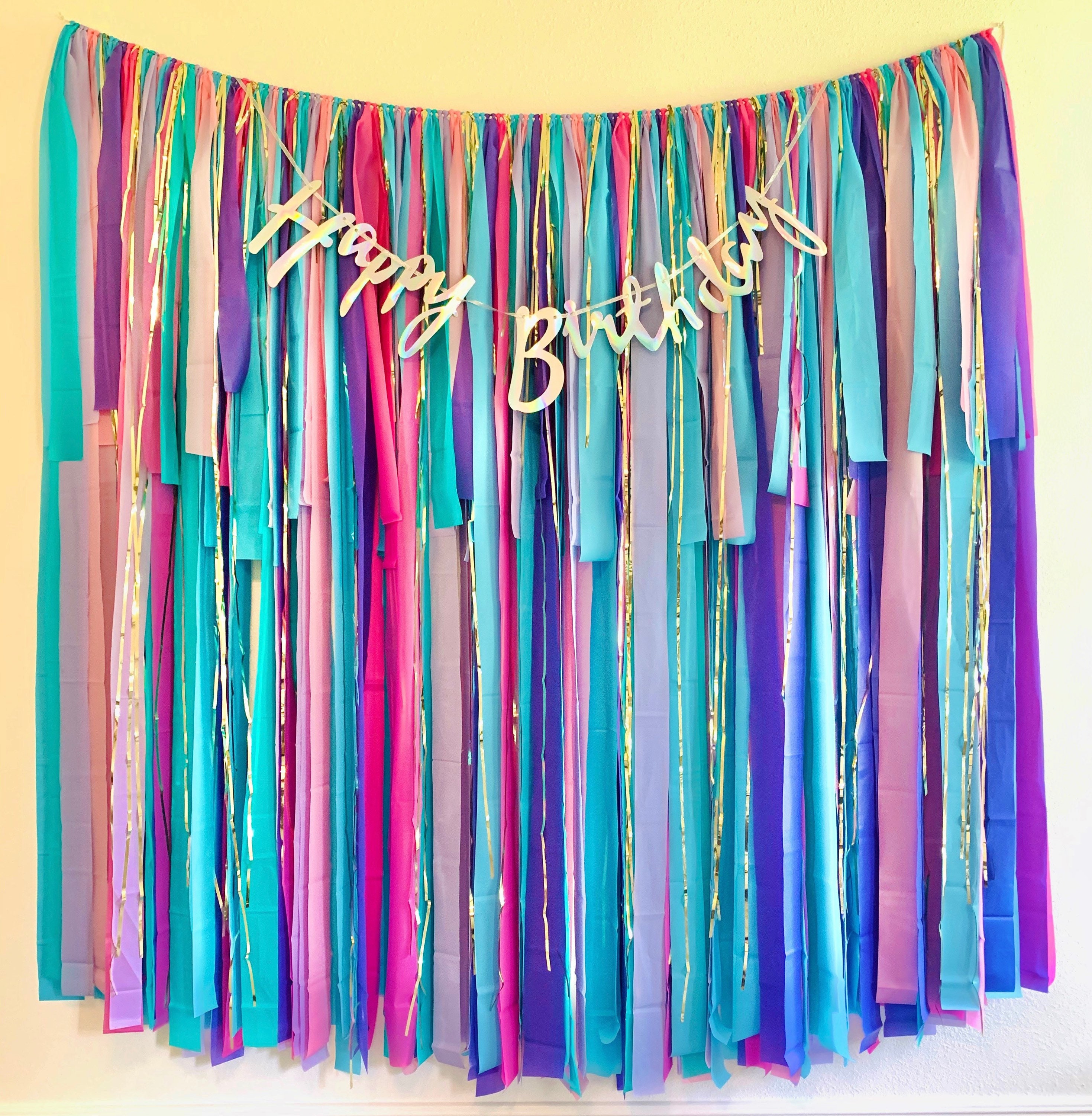 Fringe Backdrop Girl Fringe Fringe Decorations Party Etsy