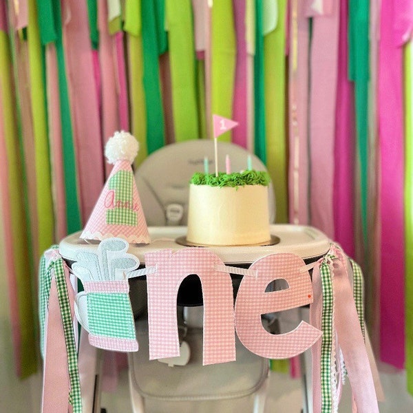 Fringe Backdrop | Golf Theme | Par-Tee | Hole in ONE | Watermelon Theme | Fringe Decorations | Streamers | Girl Birthday | Photo Booth