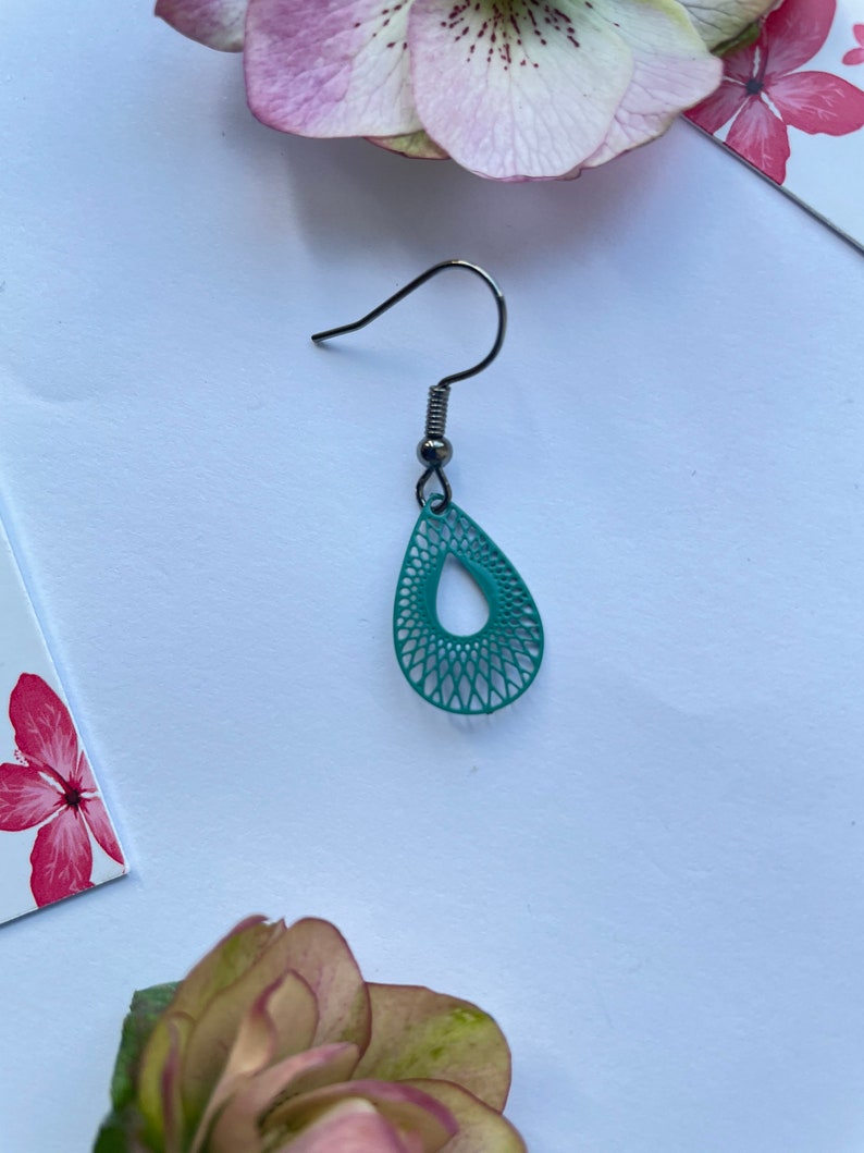 POPLYKE Sonnenblumen Ohrringe Aus Sterling Silber – Filigraner Tropfen-Schmuck Für Damen
