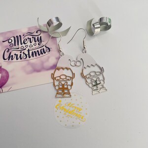 Gonk earrings, gonk gifts, Festive earrings, Christmas earrings, secret Santa gifts, gifts for her, stocking fillers, Christmas gift