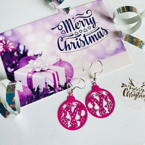 Candy cane earrings, Christmas Earrings, festive gifts, Christmas earrings, stocking filler gifts, gifts for teenagers, pink earrings