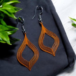 Orange Earrings, orange fashion, orange accessories , Teardrop Earrings, Summer Earrings, fun earrings, everyday earrings, gifts for her
