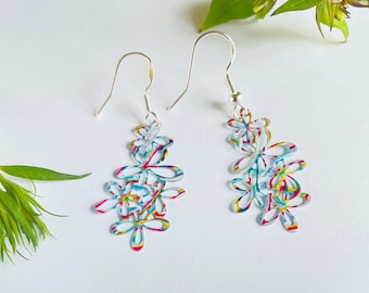 Rainbow Earrings, Rainbow Gifts, Pride Earrings, pride gifts, gifts for her, doodle earrings, unique earrings, gifts for teens