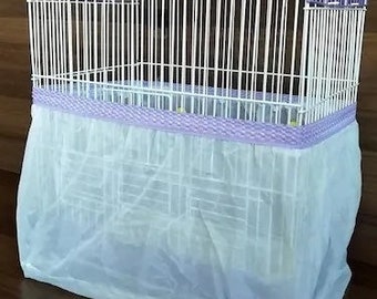 Bird Cage Seed Catcher Pocket Style Mesh Seed Catcher Stretchy Cover