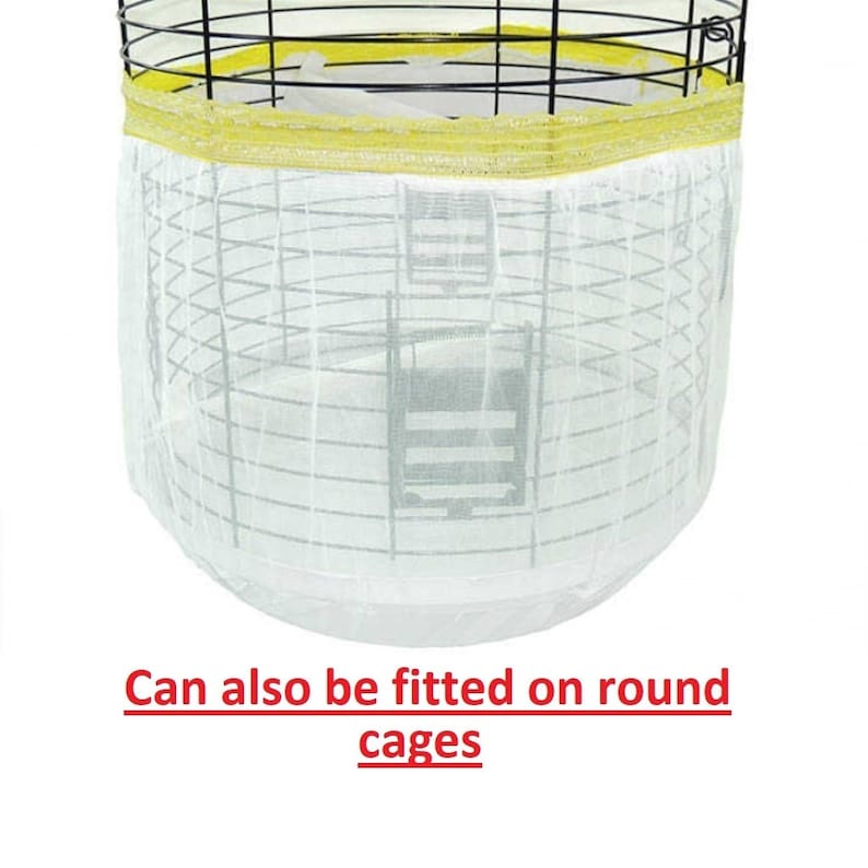 Bird Cage Seed Catcher Pocket Style Mesh Seed Catcher Stretchy Cover Etsy