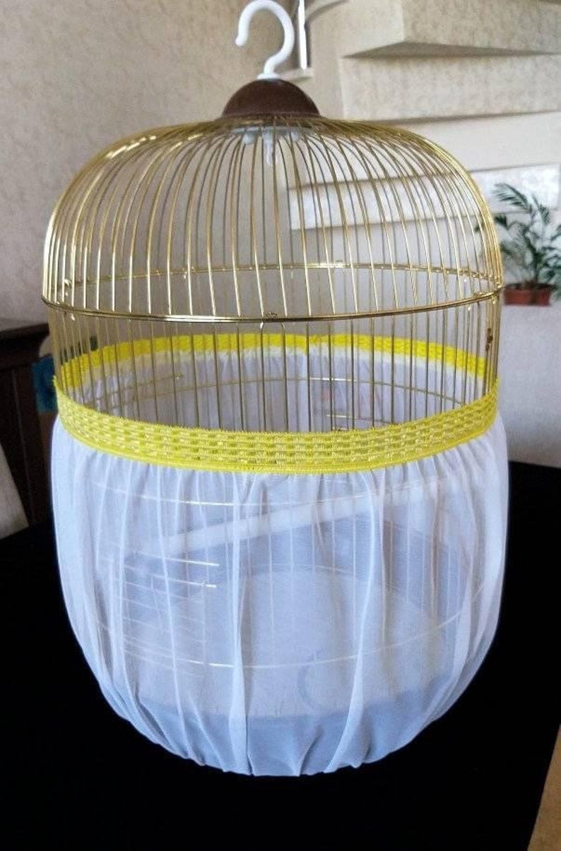 Bird Cage Seed Catcher Pocket Style Mesh Seed Catcher Stretchy Cover Etsy