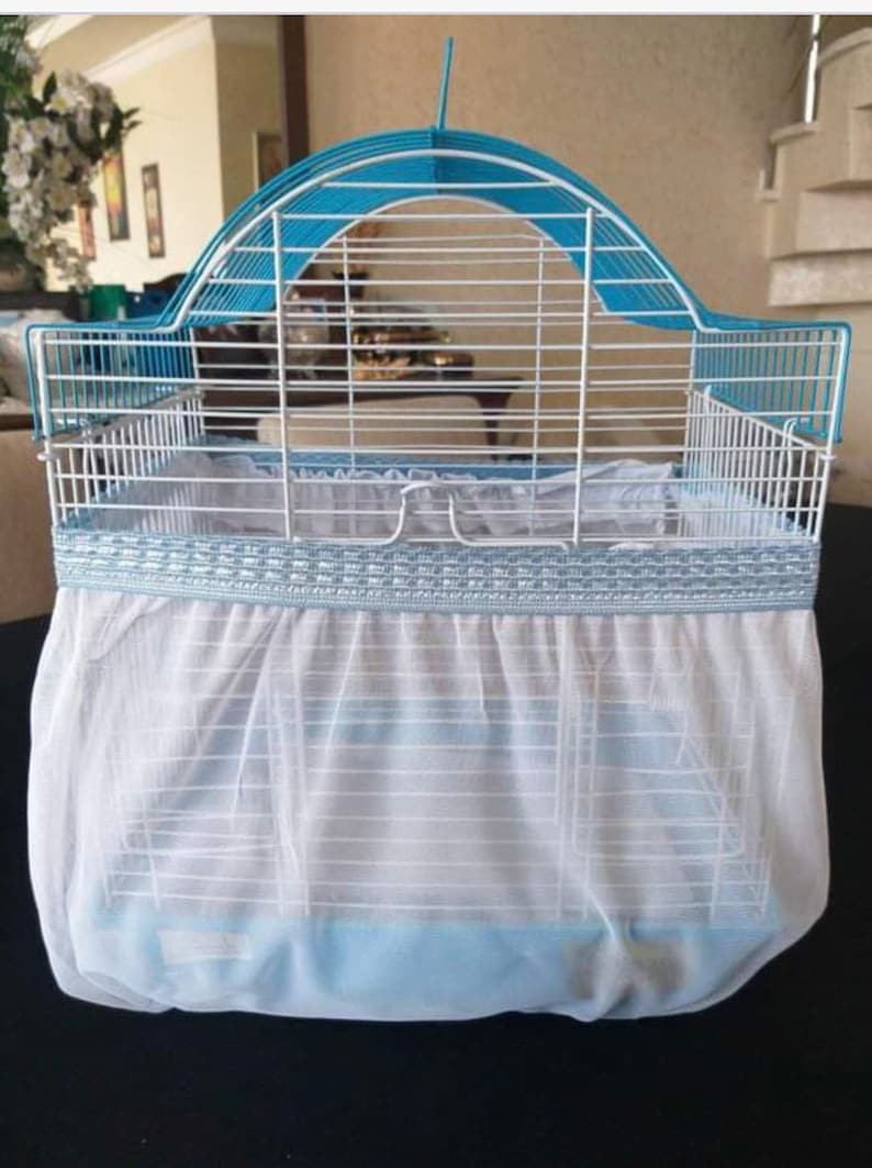 Bird Cage Seed Catcher Pocket Style Mesh Seed Catcher Stretchy Cover Etsy