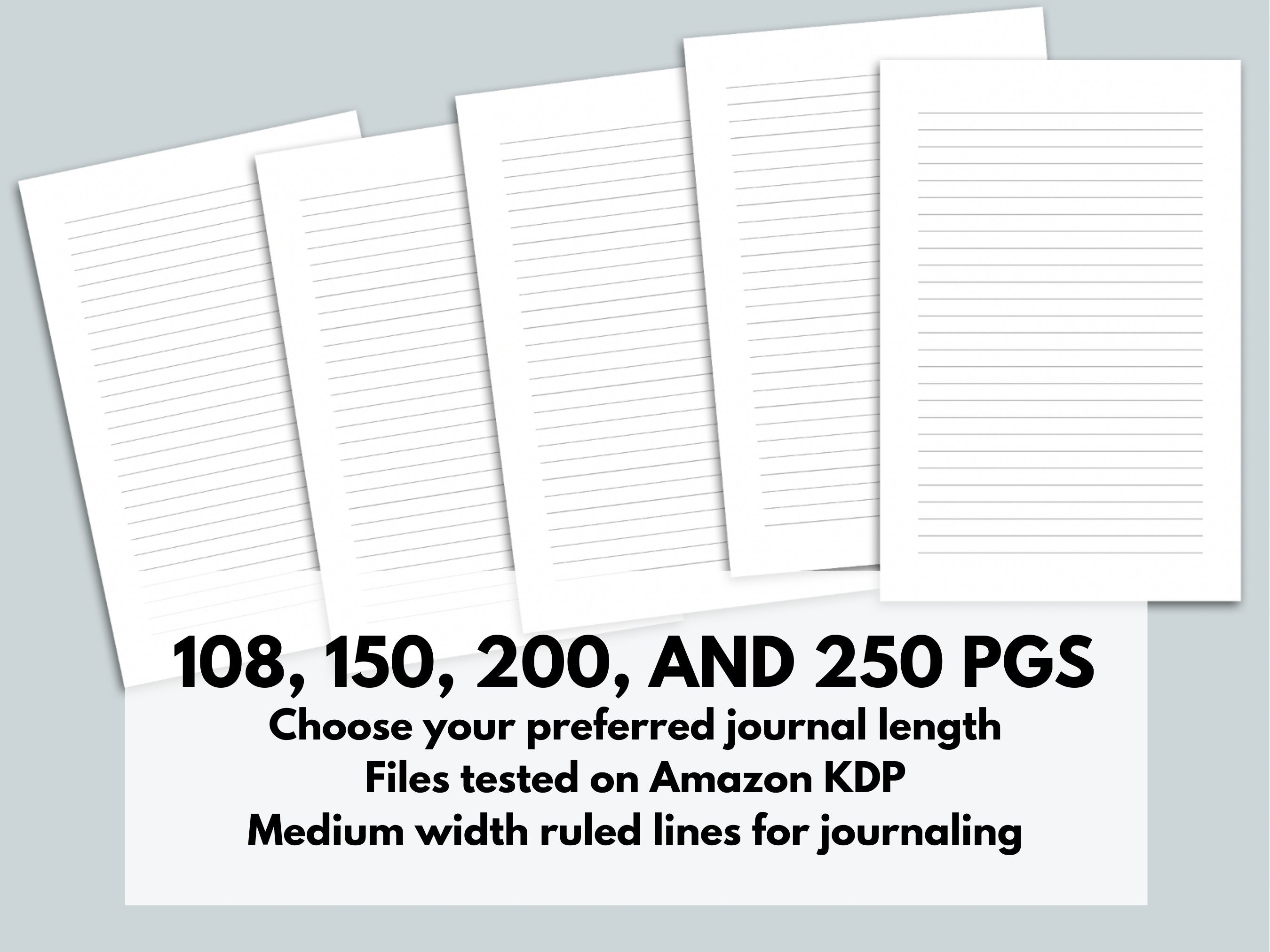 Buy KDP Lined Paper Journal KDP Journal Interior File Blank Online in