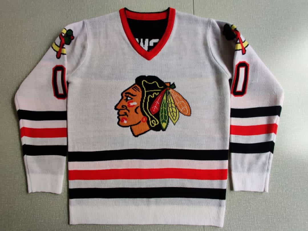 Clark Griswold Chicago Blackhawks 1989 Christmas Vacation Movie CCM NHL  Jersey
