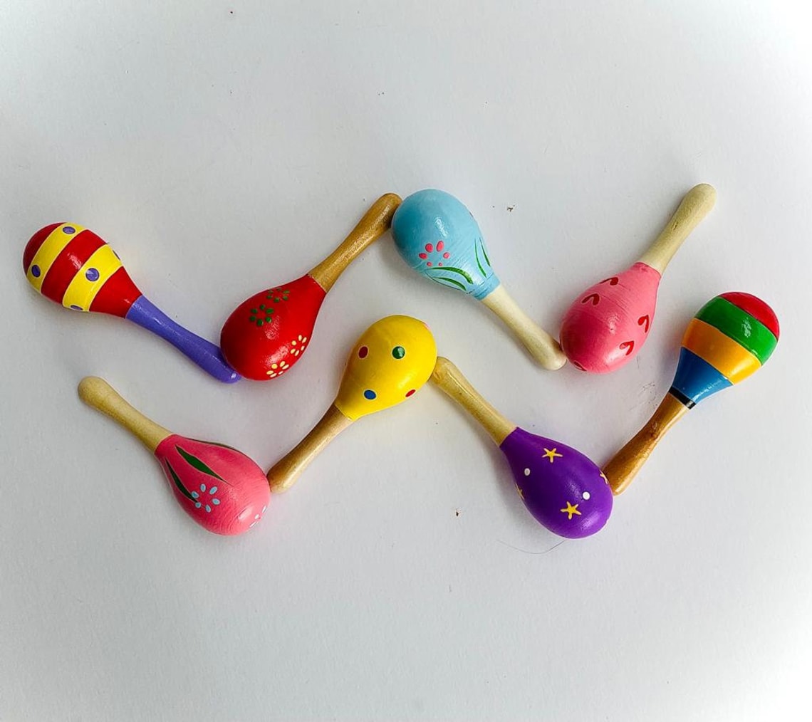 Mini Maraca ensemble de 2/baby Maracas/ musique maraca/Maraca Etsy