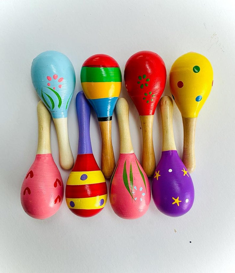 Mini Maraca Set of 2/baby Maracas/ Music Maraca/maraca Etsy UK