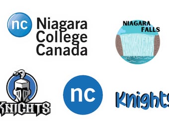 Niagara College Sticker Pack of 5 | Custom Stickers | Gift Idea for University Student | Starbucks Cold Cup