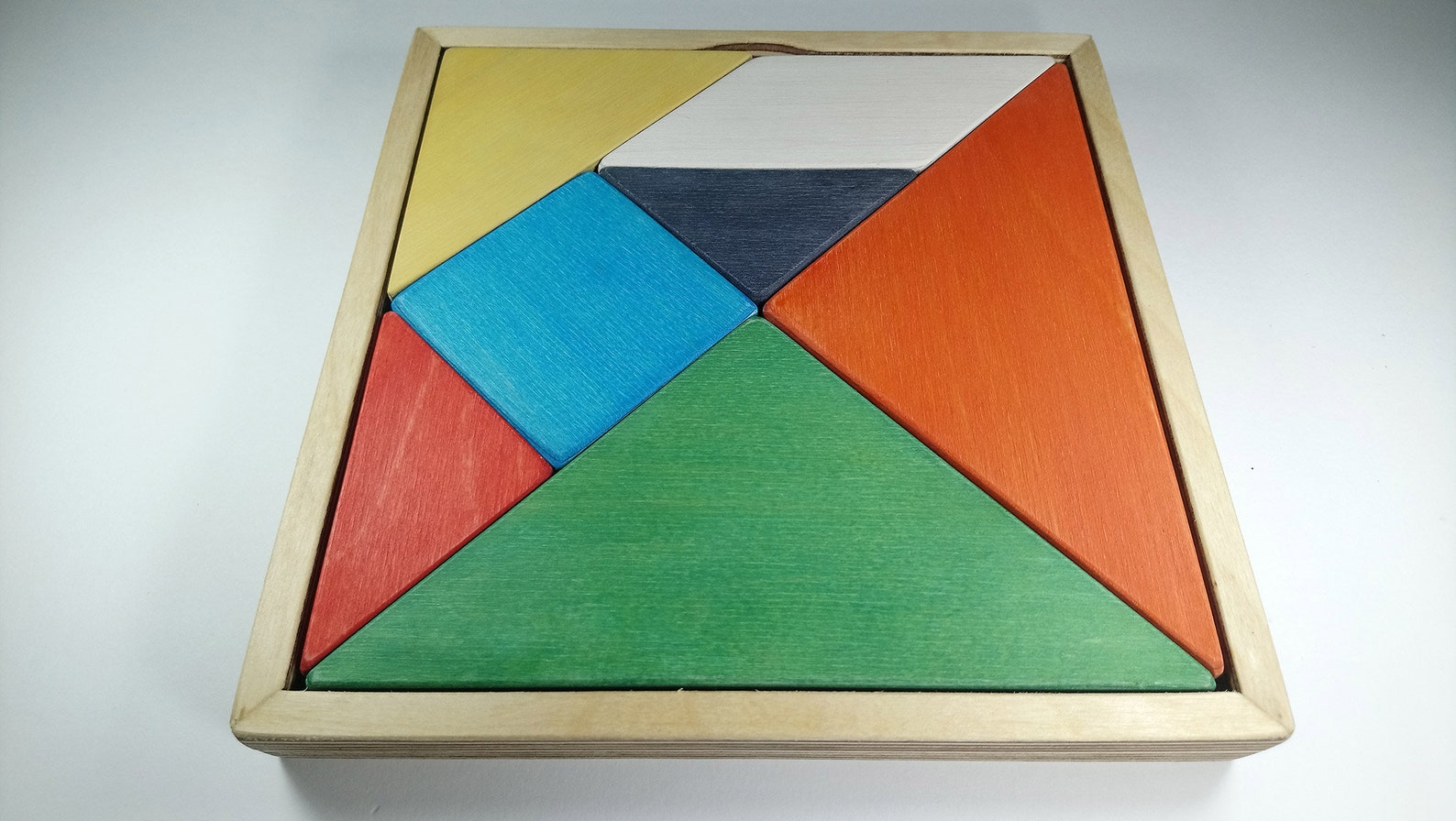 Handmade Wooden Tangram Puzzle Classic Game Educational Etsy Canada