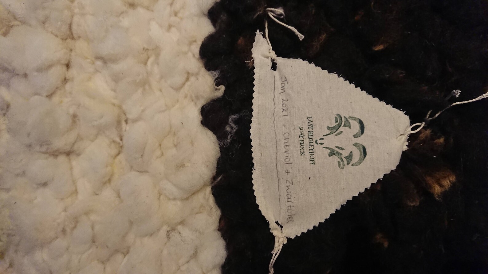 Hand woven peg loom rug made with natural sheep fleece. Etsy