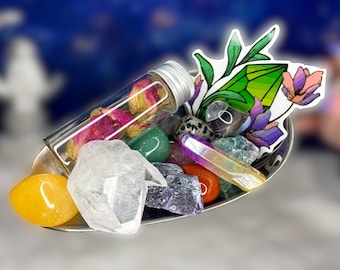 Mystery Crystal Confetti Scoop: High Polished Tumbles, Aura Quartz