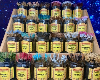 Wildberry SHORTIES™ Incense Sticks ~ 4 inches long / Cherry Vanilla / Frankincense / Dragon’s Blood / Lavender