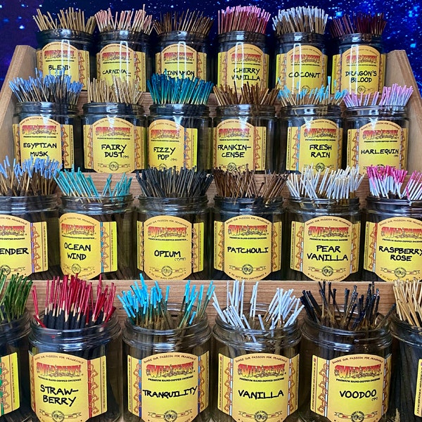 Wildberry SHORTIES™ Incense Sticks ~ 4 inches long / Cherry Vanilla / Frankincense / Dragon’s Blood / Lavender