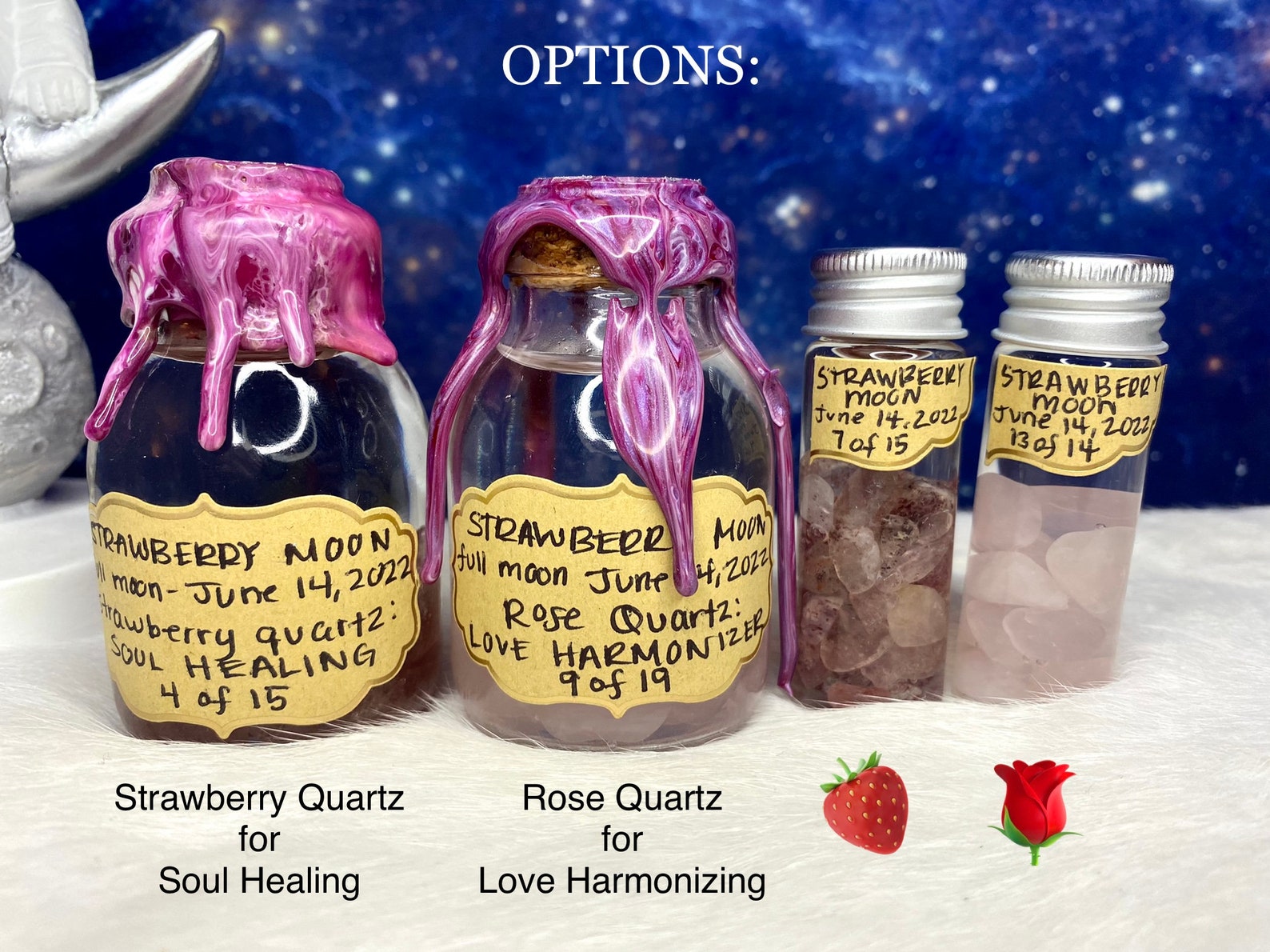 Full Moon Charged Water Strawberry Full Moon June 14th 2022 Etsy